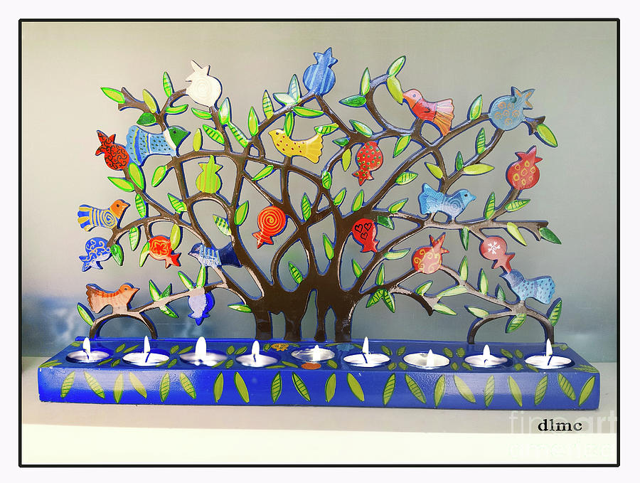 Candle Tree of Life Painting by Donna L Munro