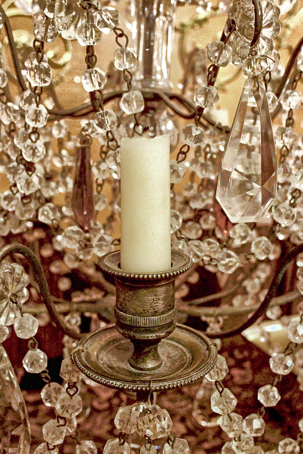 Candles and Crystals Photograph by Lynn Sprowl