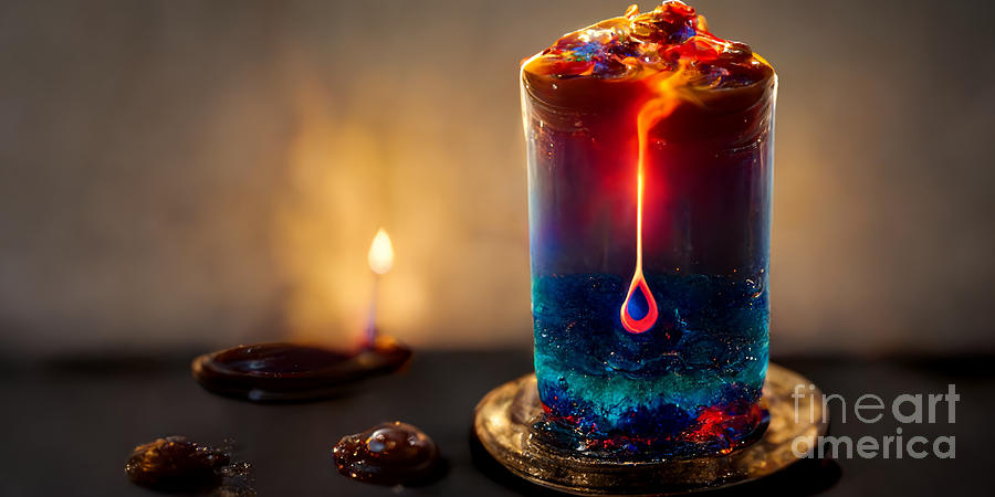 Candle Digital Art - Candles from water by Sabantha