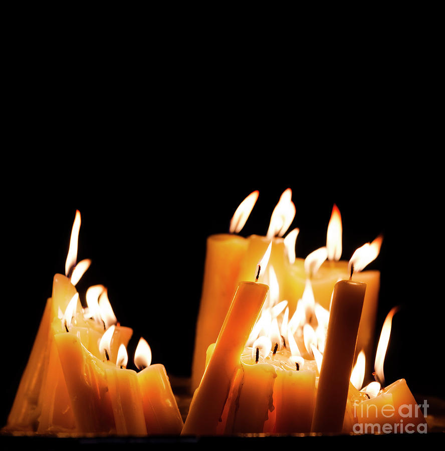 Candles In Church Photograph