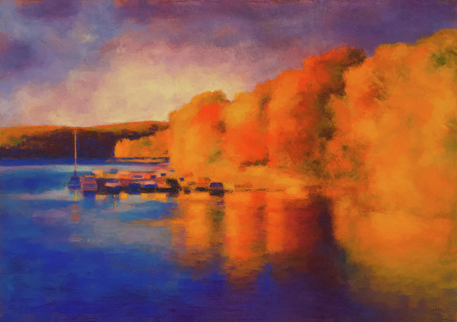 Candlewood Fall Pastel by Jeff Gettis
