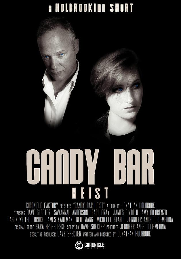 Candy Bar Heist - Official Movie Poster - Blue eye Version Digital Art by Fred Larucci