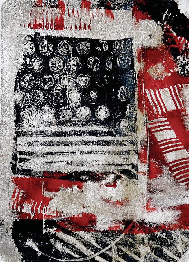 Candy Cane Mixed Media by Donna Crosby