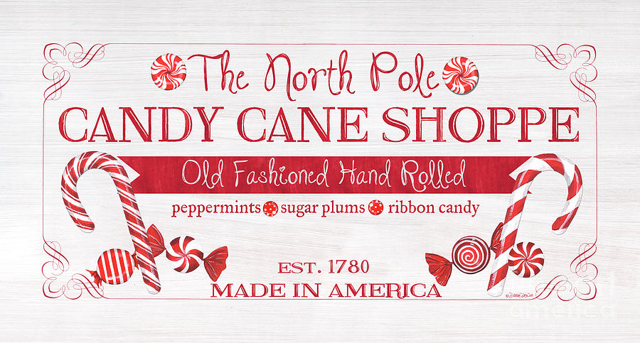 Candy Painting - Candy Cane Shoppe 1 by Debbie DeWitt