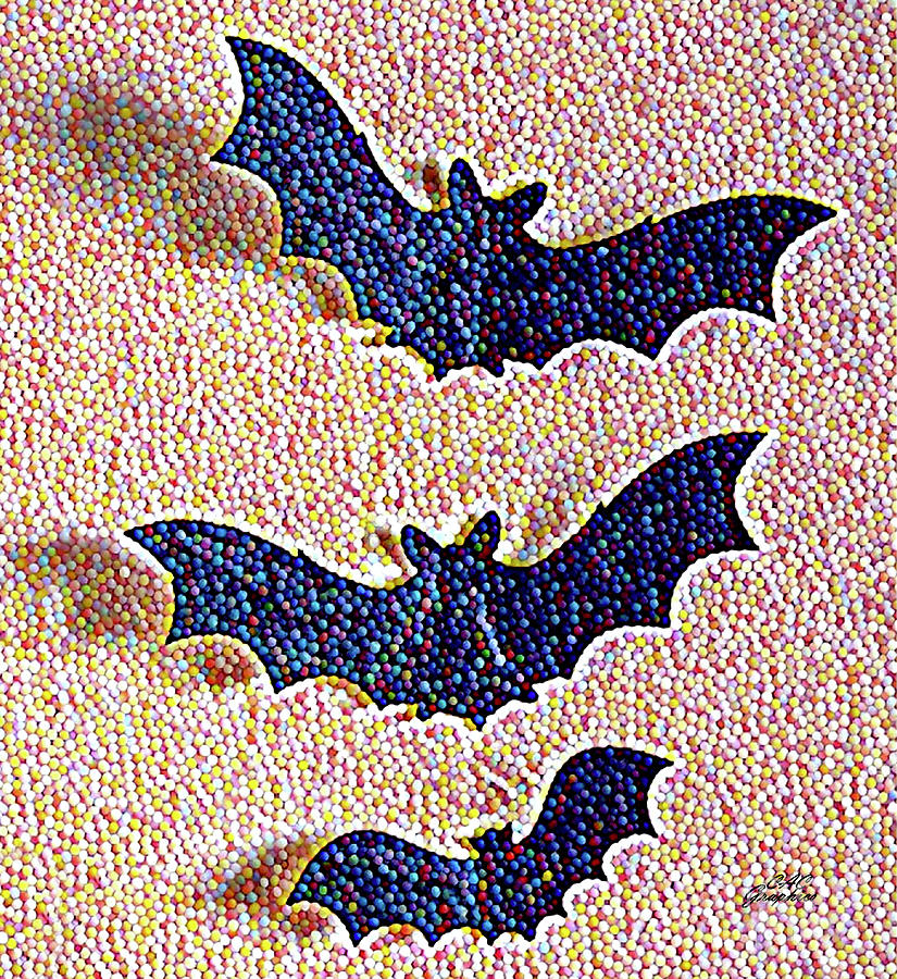Candy Dot Bats Digital Art by CAC Graphics