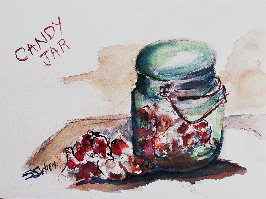 Candy Jar Painting by Sharon Sieben