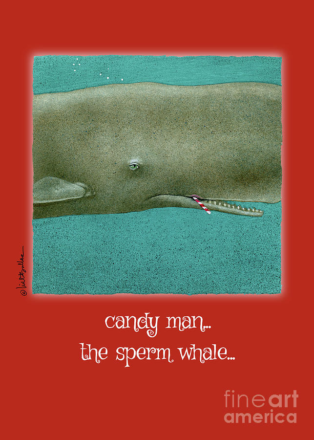 Candy Man, The Sperm Whale Painting by Will Bullas