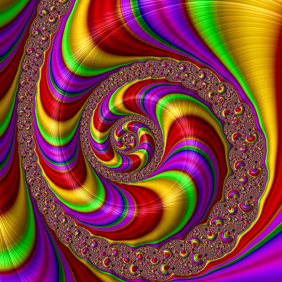 Candy Spiral Digital Art