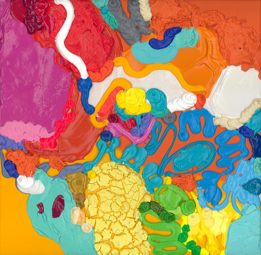 Abstract Painting - Candy Store by Claire Desjardins