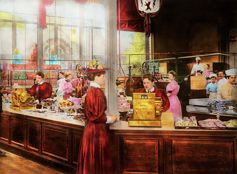 Candy - Store - The future of chocolate 1895 Photograph by Mike Savad