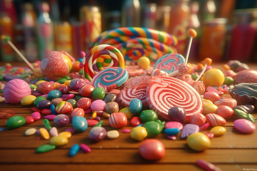 Candy world Digital Art by Dayana Gonzalez - Fine Art America