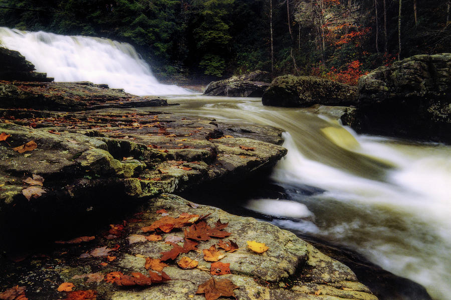Cane Creek Falls at Fall Creek Falls State Park, Spencer TN Photograph by Peter Herman