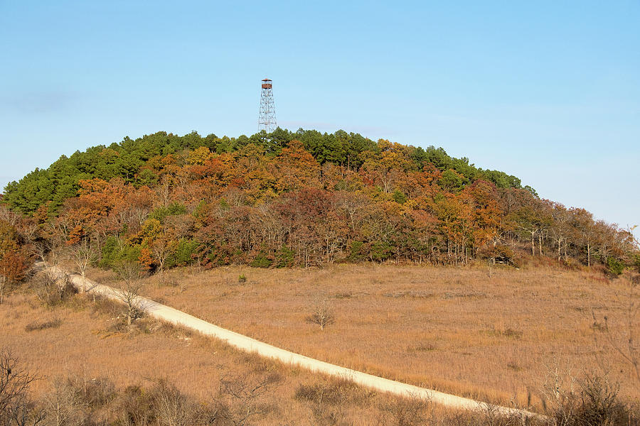 Caney Mountain Watch Tower Photograph by Steve Stuller