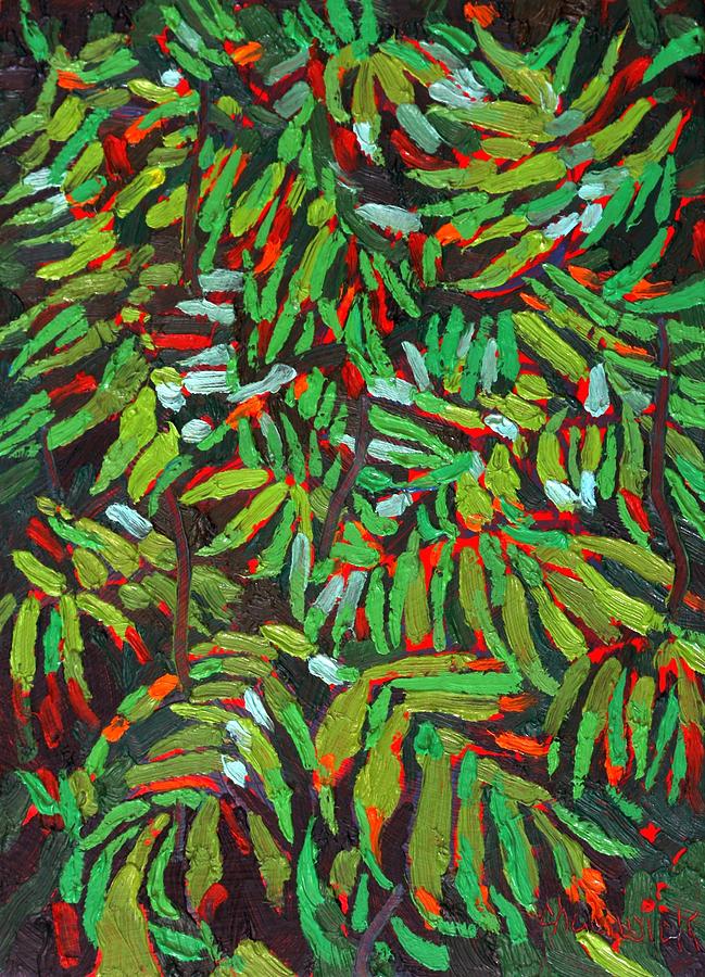 Canine Cove Sumacs Painting by Phil Chadwick