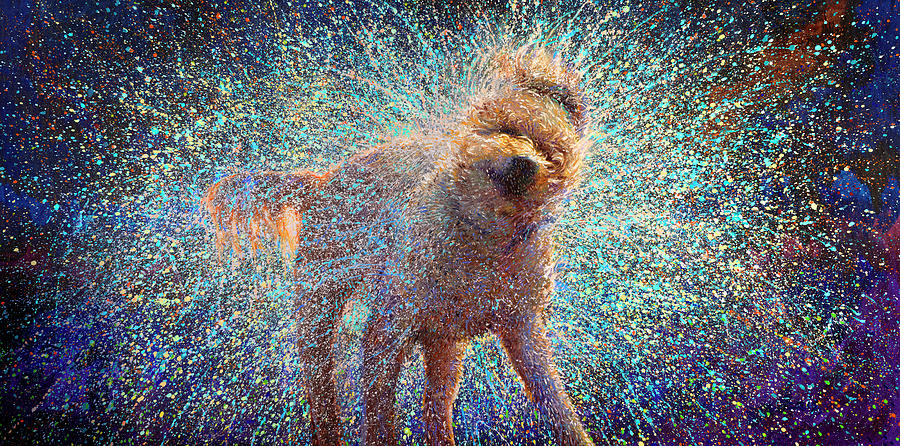 Dog Painting - Canis Rufus by Iris Scott