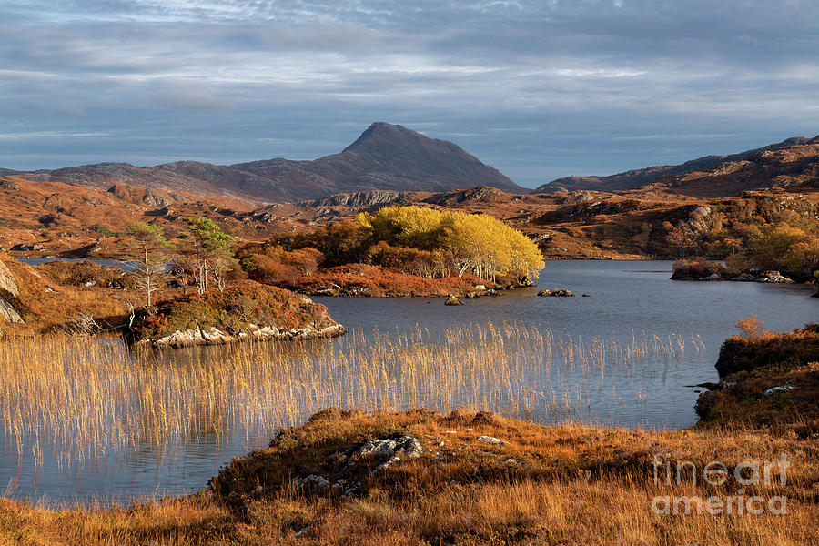 Canisp Autumn Colours Loch Suardalain Scotland Photograph