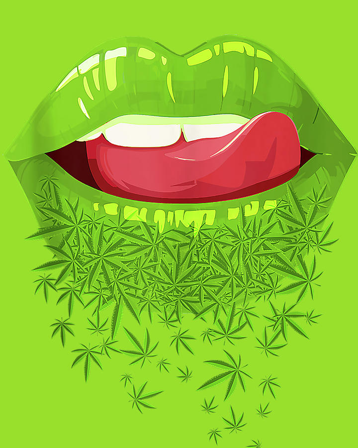 Cannabis Lips Digital Art by Dat Khong Chin Luong | Pixels