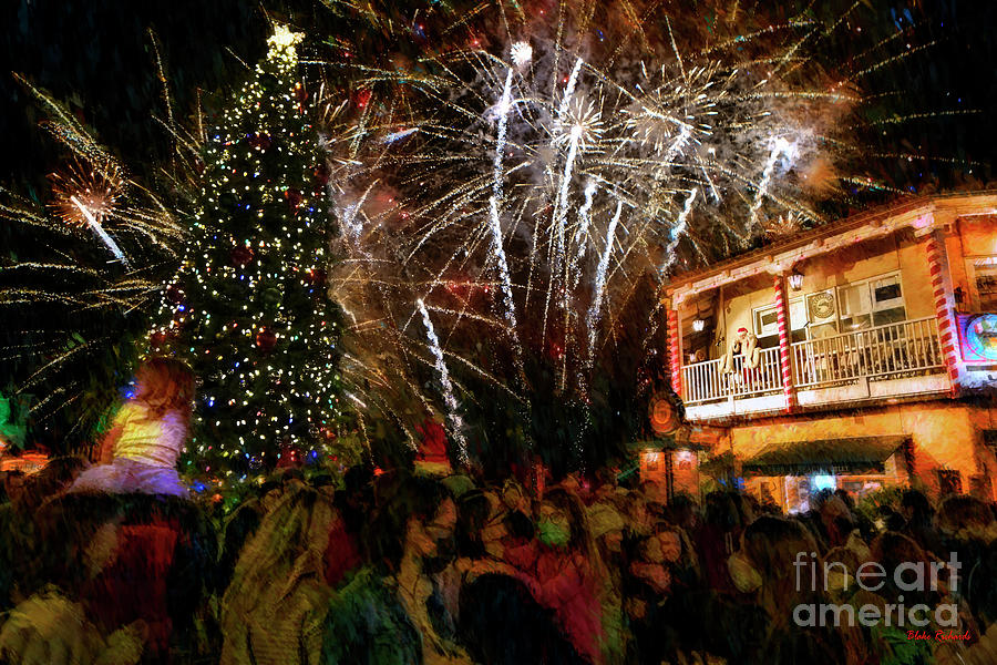 Cannery Row Christmas Tree lighting 2021 Photograph by Blake Richards
