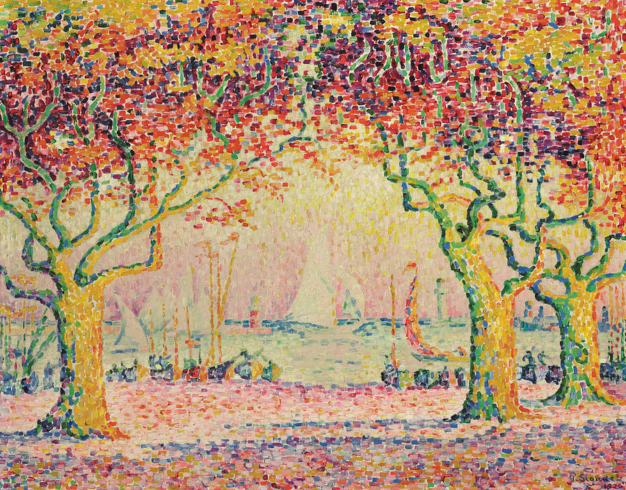 Cannes By Paul Signac Painting