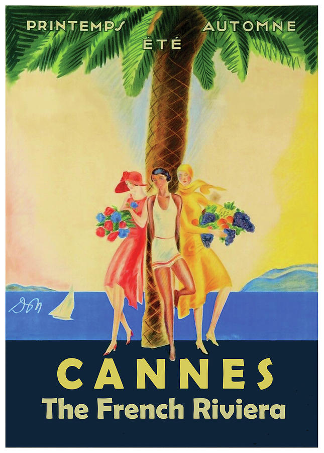Cannes Grils Digital Art by Long Shot