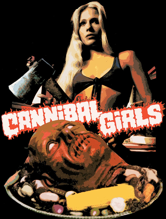 Cannibal Girls 1973 Poster stars Painting by Stewart Matthews | Pixels