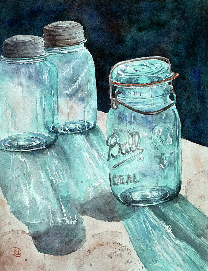 Canning Season Painting by Rebecca Davis
