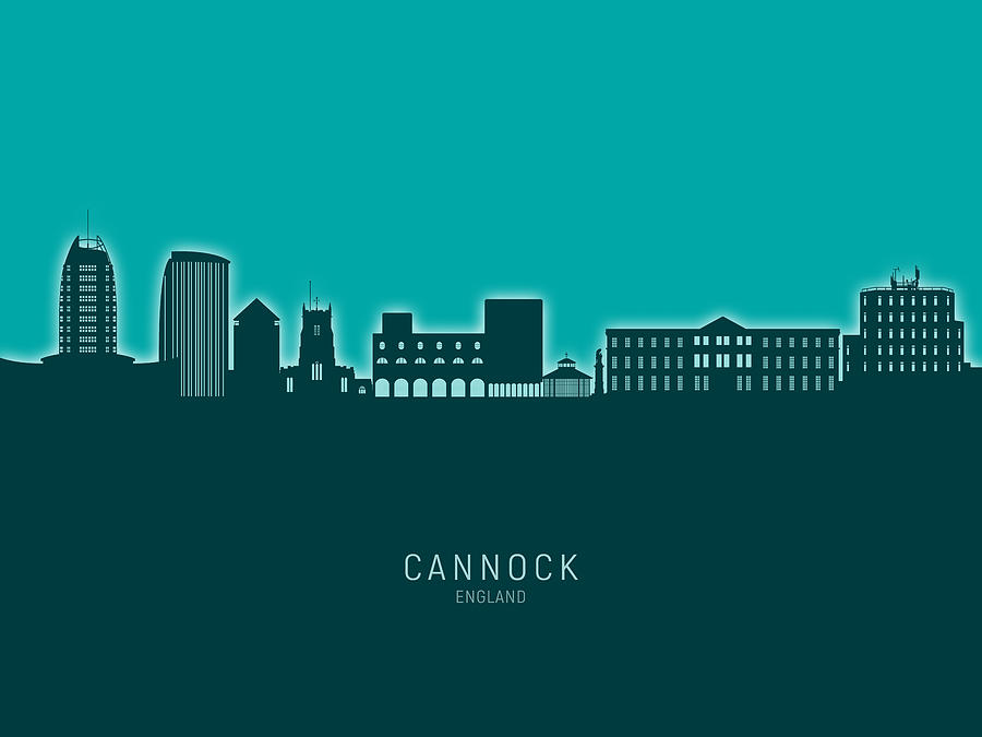 Cannock England Skyline #43 Digital Art by Michael Tompsett