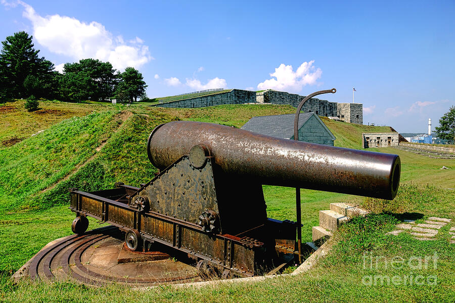Fort Photograph - Cannon at Fort Knox by Olivier Le Queinec