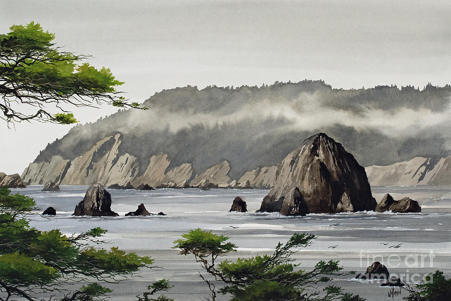 Cannon Beach Haystack Rock Painting by James Williamson - Fine Art America