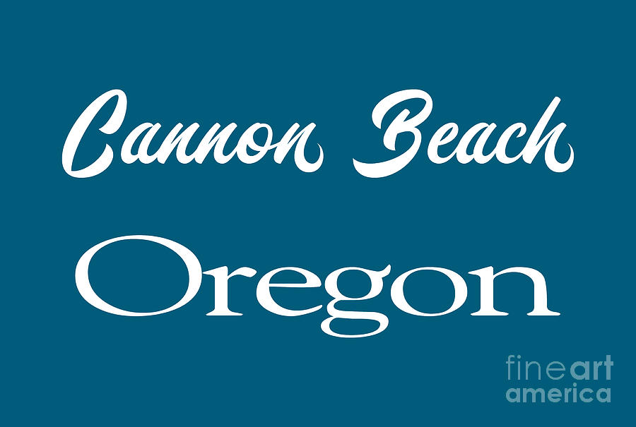Cannon Beach, Oregon, Souvenir,  Digital Art by David Millenheft