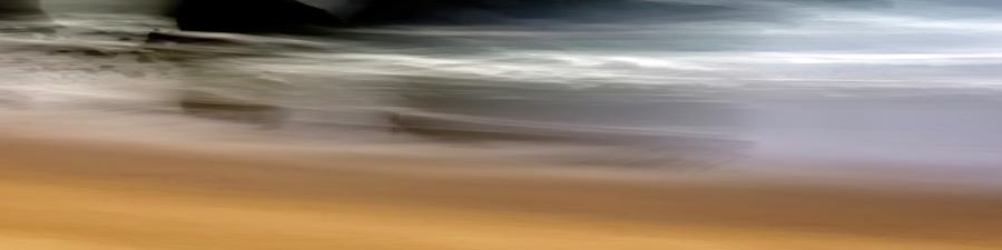Cannon Beach Sand ICM Photograph by Jerry Sodorff