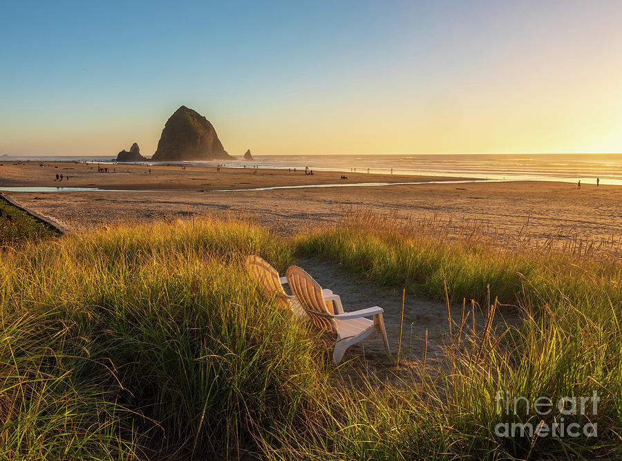 Cannon Beach Sunset Chill Time Photograph