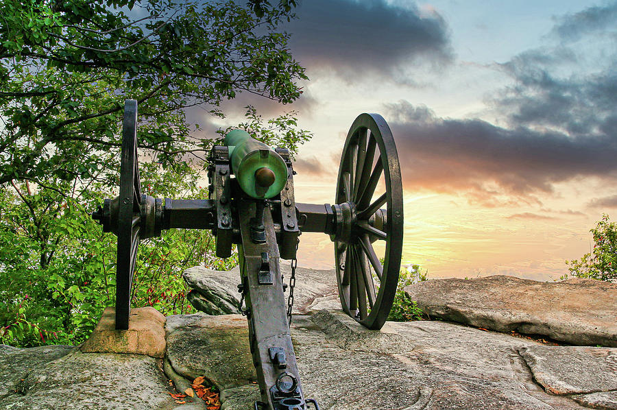 Cannon into Sunrise Photograph by Darryl Brooks