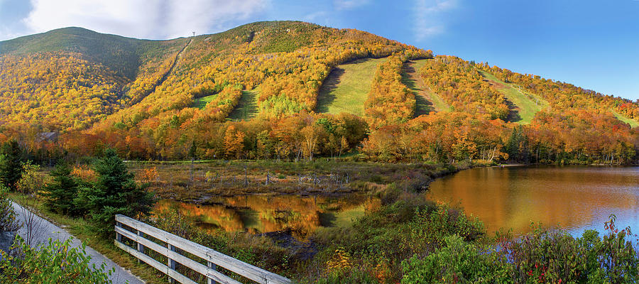 Cannon Mountain Autumn Reflections Photograph by White Mountain Images