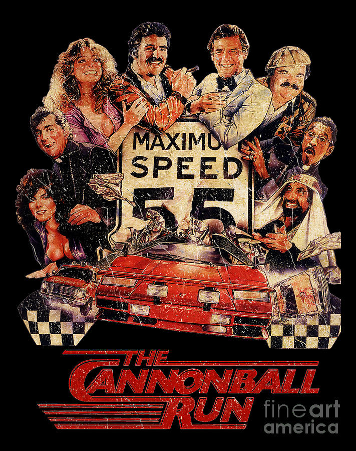 Cannonball Run 80s Racing Movie, Maximum Speed 55 Digital Art by Amaya ...