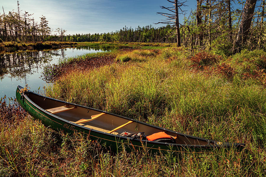 Canoe at Long Lake Photograph by Irwin Barrett
