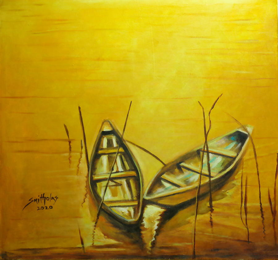 Canoe Series 2 Painting by Olaoluwa Smith
