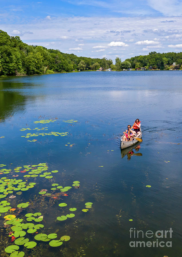 Canoeing Photograph by Jim West