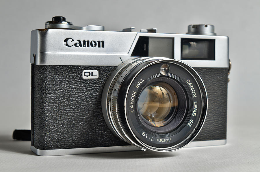 Canon analogue camera, model Canonet QL19. 35mm film Photograph by Angelo DeVal