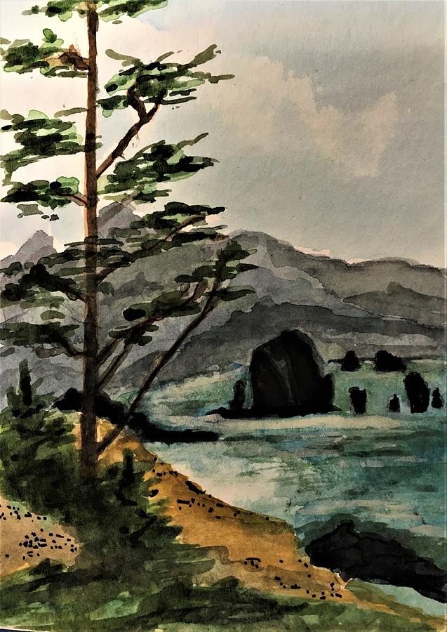 Canon Beach Painting by Julie Wittwer - Fine Art America