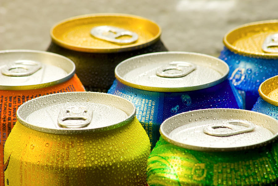 Cans of soft drink Photograph by Celsopupo