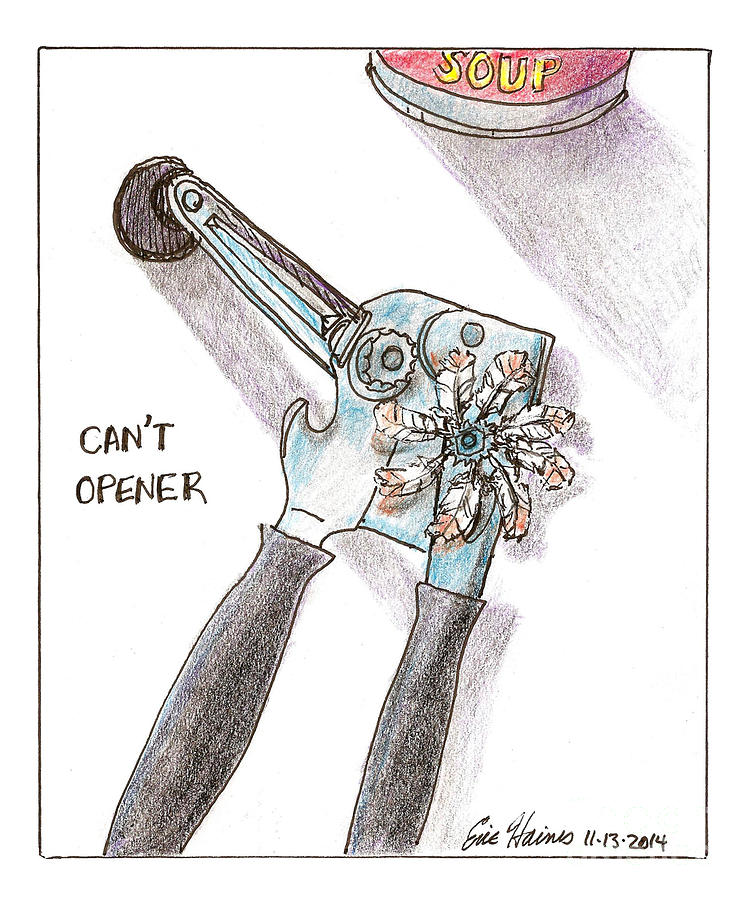 Cant Opener Drawing by Eric Haines