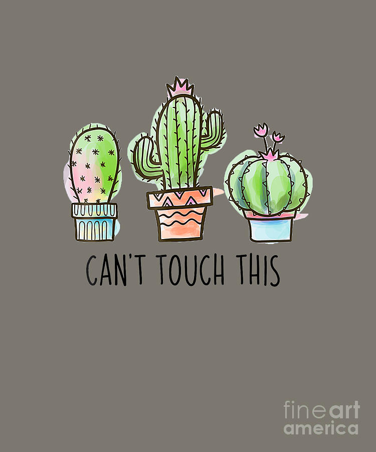 Cant Touch this Cactus Tshirt Funny Cactus Tapestry - Textile by ...