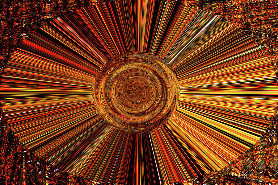Cantaloupe Abstract #2 Digital Art by Tom Janca