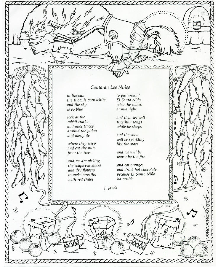 Cantaran los Ninos Drawing by William Hart McNichols