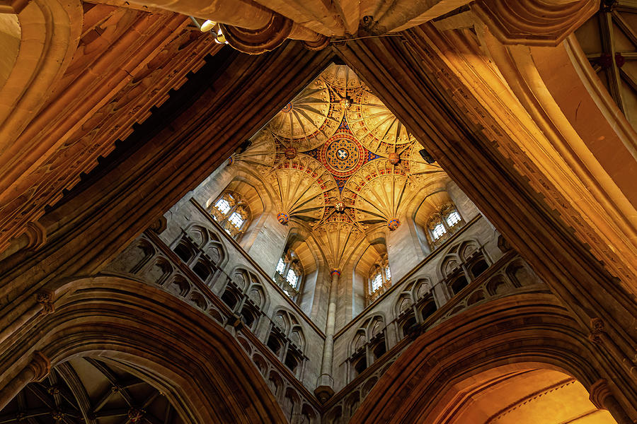 Canterbury Cathedral Ceiling Photograph by Shirley Mitchell