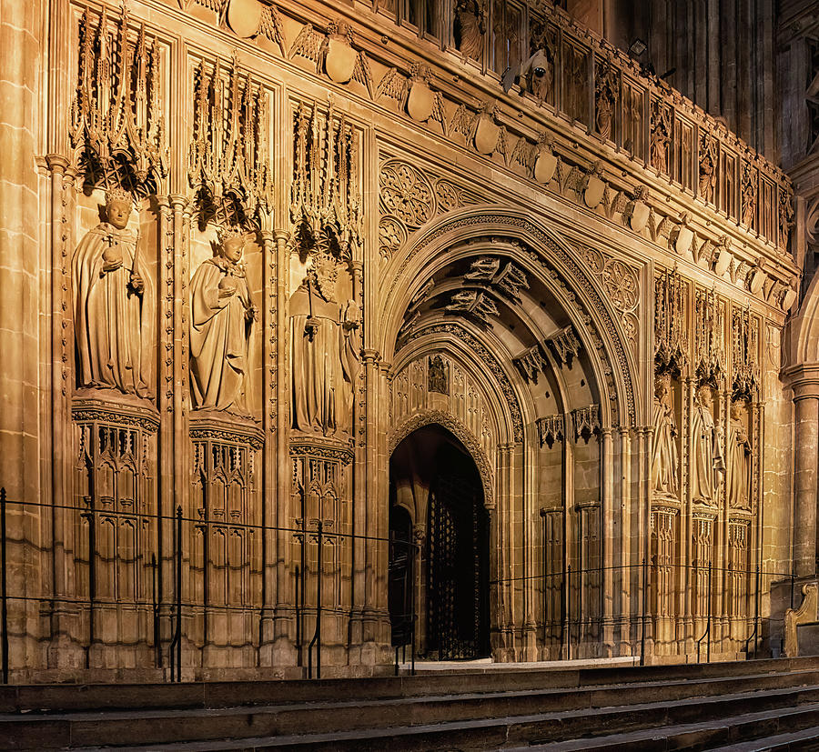 Canterbury Cathedral Rood Screen Photograph by Shirley Mitchell