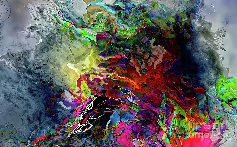 Canvas of  many colours Digital Art by Jolanta Anna Karolska