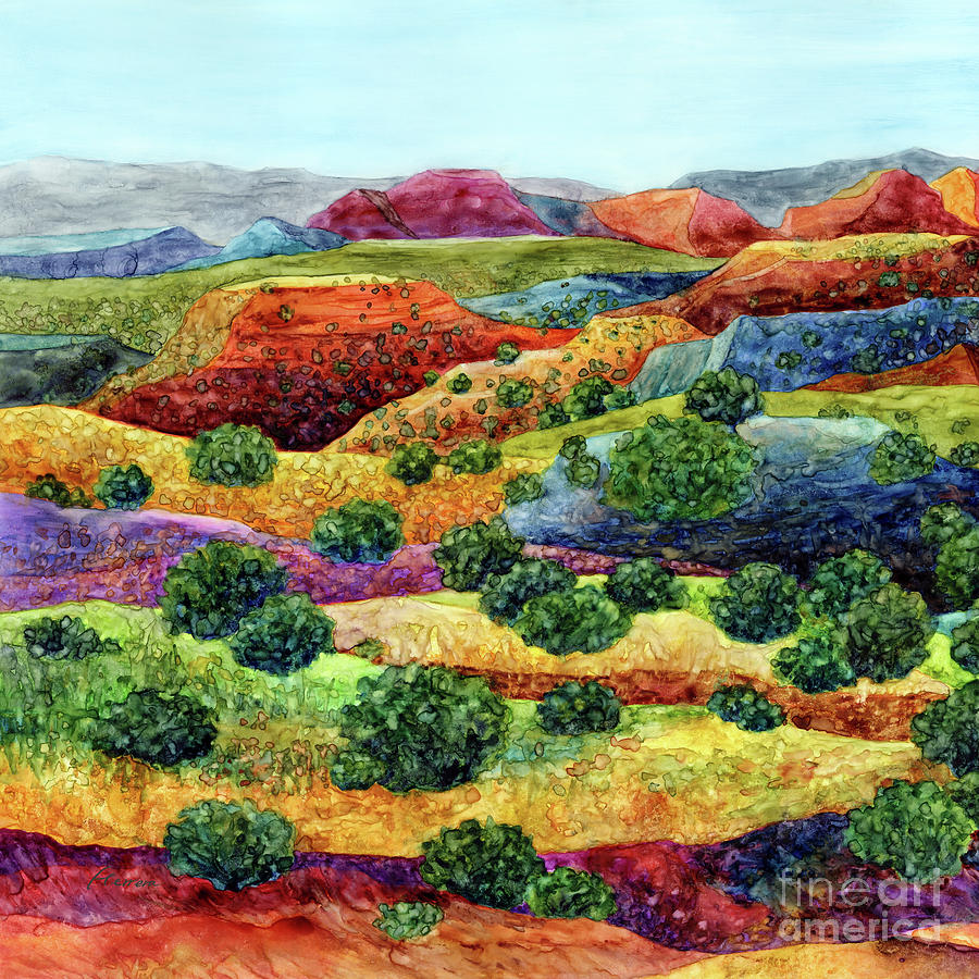 Canyon Impressions - Colorful Plateaus Painting