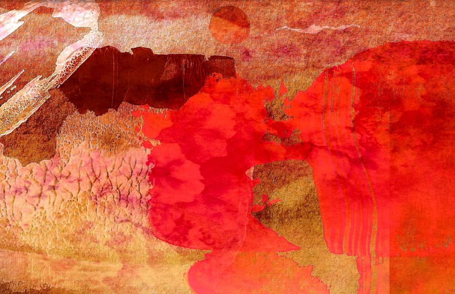 Canyon red dawn abstract Digital Art by Silver Pixie
